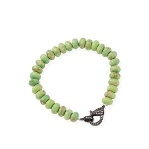 Park Lane "Parakeet” Bracelet genuine emperor turquoise with green hues